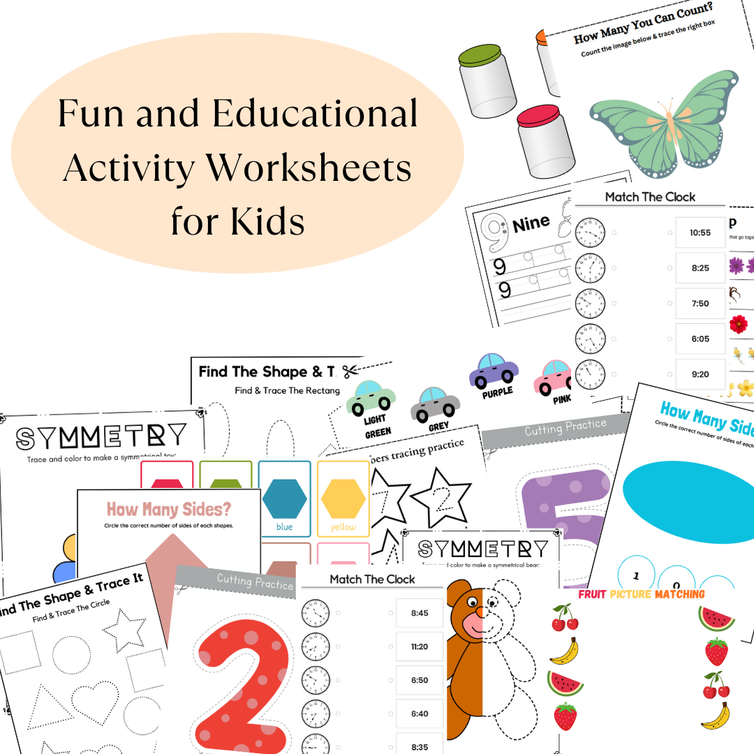 Fun and Educational Activity Worksheets for Kids
